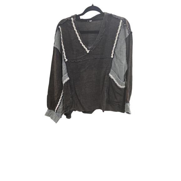 POL Raw Edge Ribbed Pullover - Picture 5 of 8